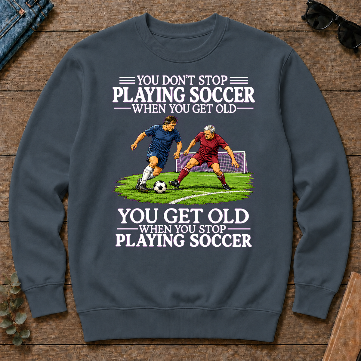 Old Man Don't Stop Soccer - dark-heather - CS2D-DarkHeather