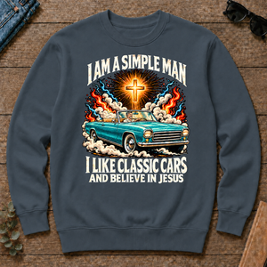 I Like Classic Cars & Believe In Jesus - dark-heather - CS2D-DarkHeather