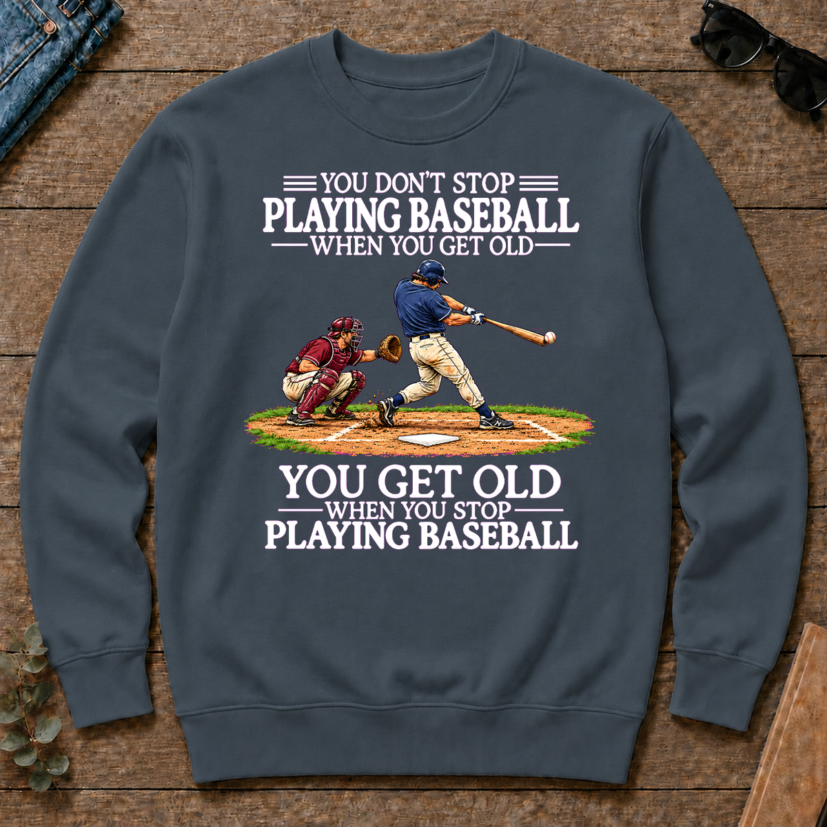 Old Man Don't Stop Baseball - dark-heather - CS2D-DarkHeather
