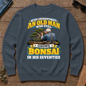 Yellow An Old Man Still Grows Bonsai In His Seventies - dark-heather - CS2D-DarkHeather
