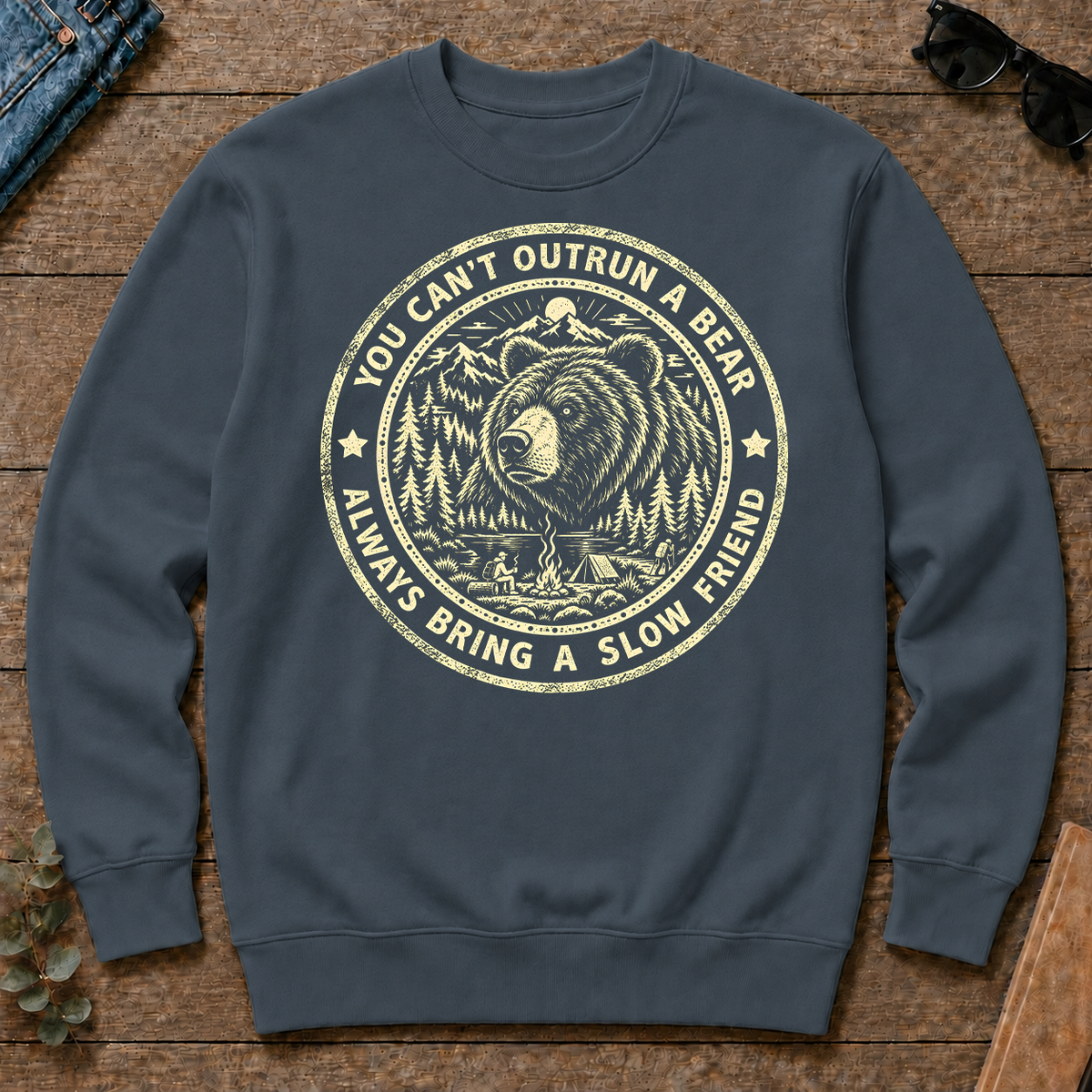 You Can't Outrun A Bear Always Bring A Slow Friend - dark-heather - CS2D-DarkHeather