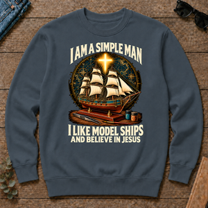 I Like Model Ships & Believe In Jesus - dark-heather - CS2D-DarkHeather