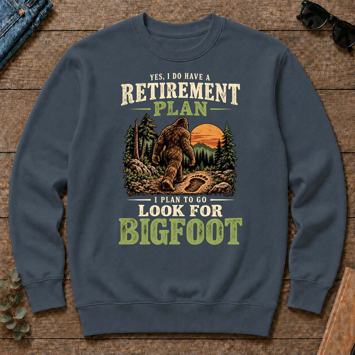 I Plan To Go Look For Bigfoot - dark-heather - CS2D-DarkHeather