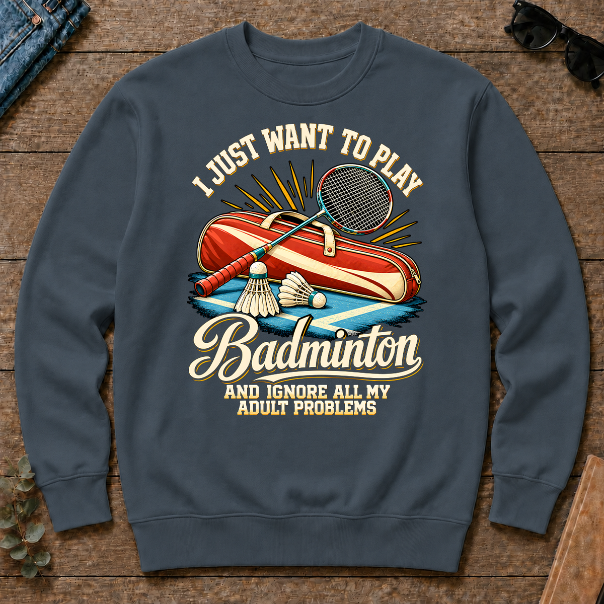 I Just Want To Play Badminton & Ignore All Adult Problems - dark-heather - CS2D-DarkHeather