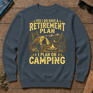 I Do Have A Retirement Plan I Plan On Camping - dark-heather - CS2D-DarkHeather