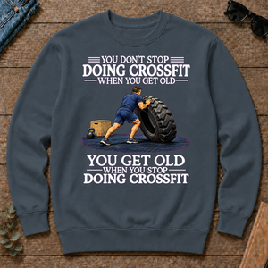 Old Man Don't Stop CrossFit - dark-heather - CS2D-DarkHeather