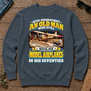 Yellow An Old Man Still Builds Model Airplanes In His Seventies - dark-heather - CS2D-DarkHeather