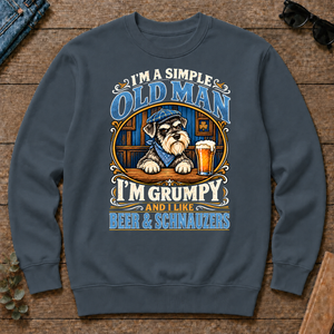 Funny I Like Beer & Schnauzers - dark-heather - CS2D-DarkHeather
