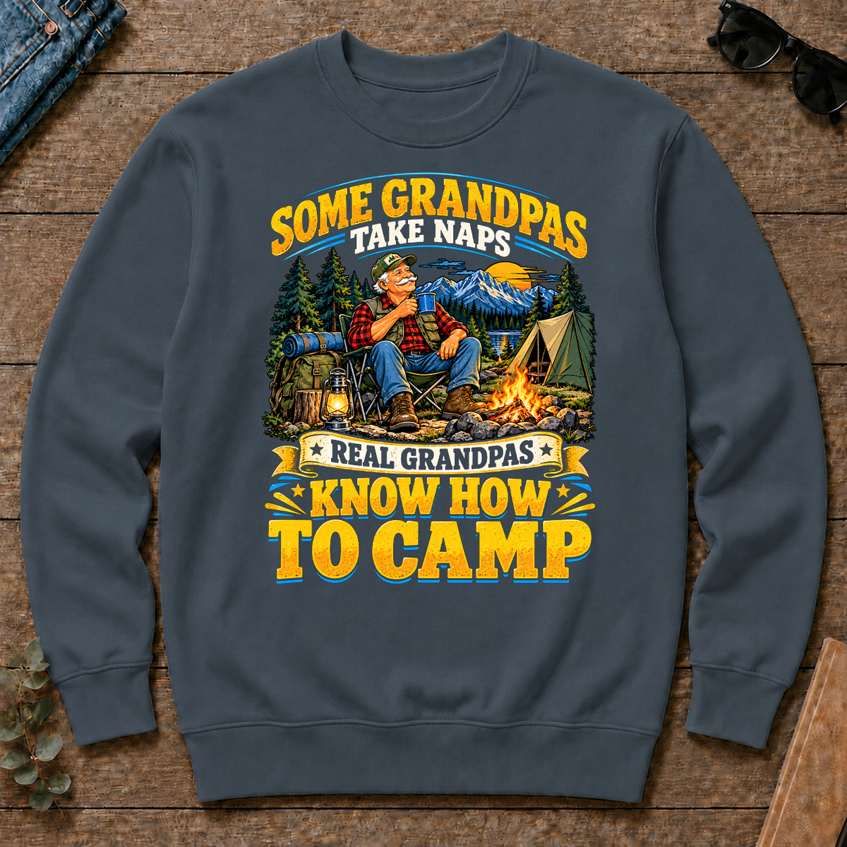 Real Grandpas Know How To Camp - dark-heather - CS2D-DarkHeather