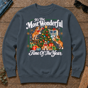 Wonderful Christmas Bulldog - dark-heather - CS2D-DarkHeather