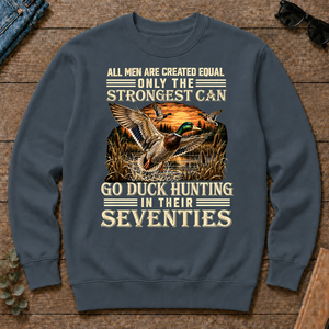 Vintage Duck Hunting Strongest Man In Seventies_ - dark-heather - CS2D-DarkHeather