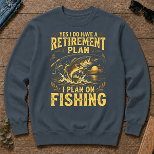 I Do Have A Retirement Plan I Plan On Fishing - dark-heather - CS2D-DarkHeather