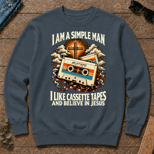 I Like Cassette Tapes & Believe In Jesus - dark-heather - CS2D-DarkHeather