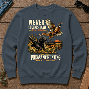Never Underestimate An Old Man Loves Pheasant Hunting And His Labrador - dark-heather - CS2D-DarkHeather