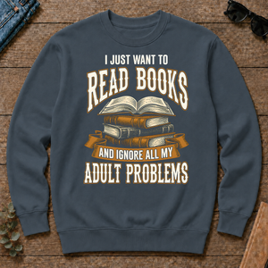 Vintage I Just Want To Read Books - dark-heather - CS2D-DarkHeather