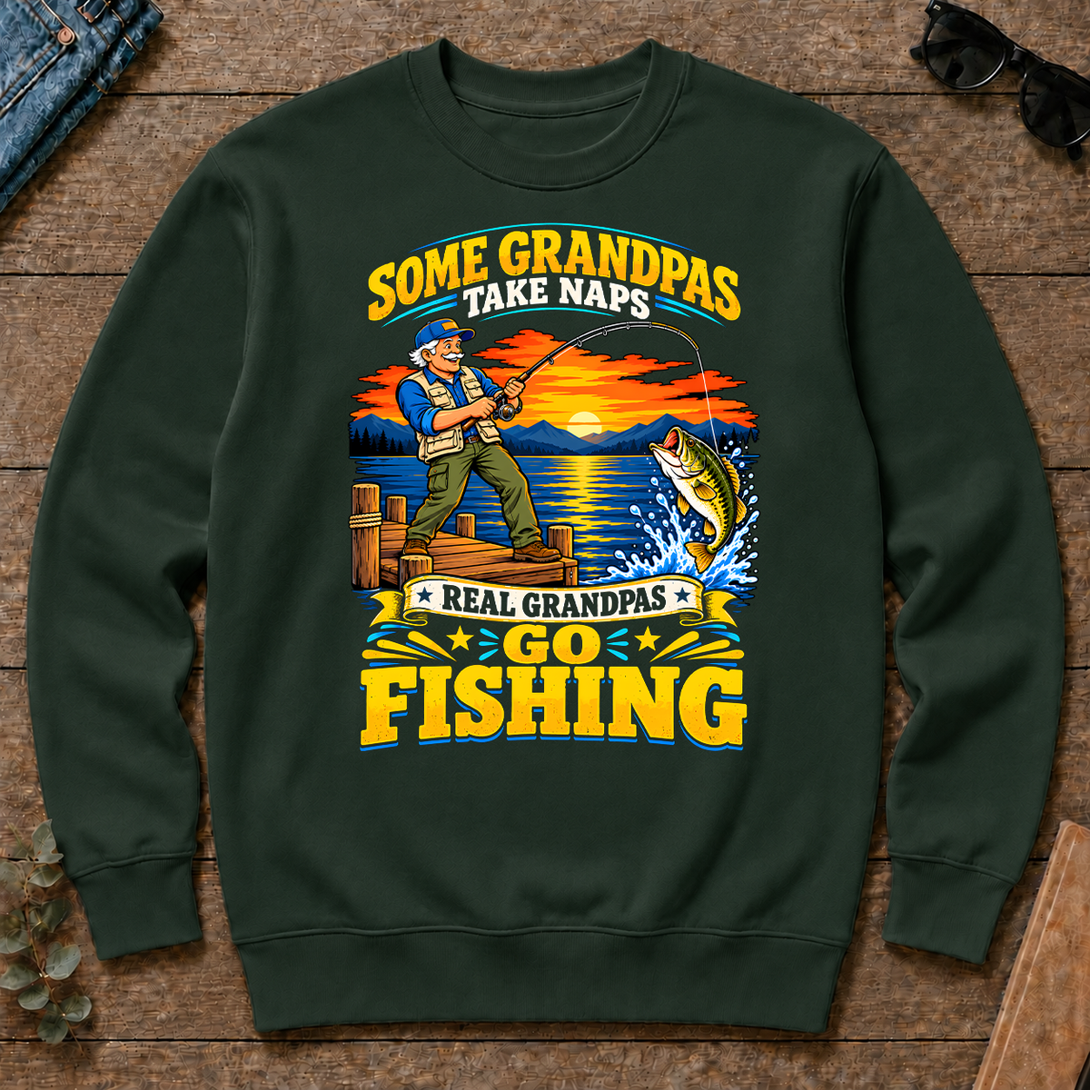 Real Grandpas Go Fishing - forest-green - CS2D-ForestGreen