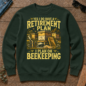 I Do Have A Retirement Plan I Plan On Beekeeping - forest-green - CS2D-ForestGreen