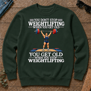 Old Man Don't Stop Weightlifting - forest-green - CS2D-ForestGreen