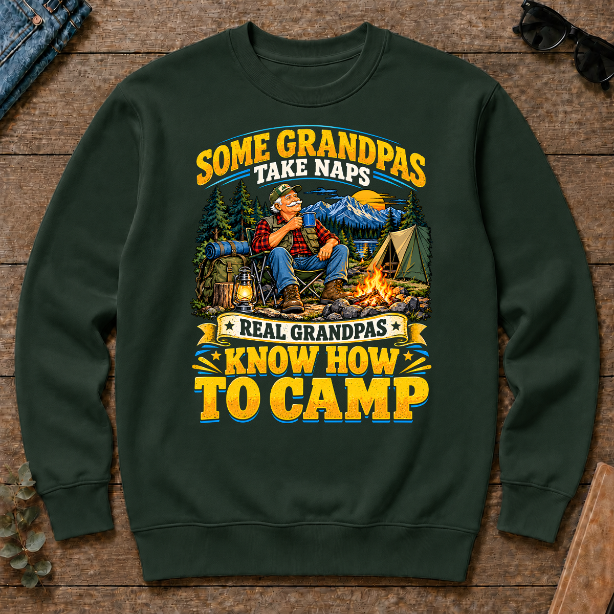 Real Grandpas Know How To Camp - forest-green - CS2D-ForestGreen