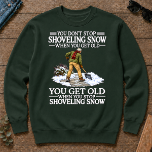 Old Man Don't Stop Shoveling Snow - forest-green - CS2D-ForestGreen