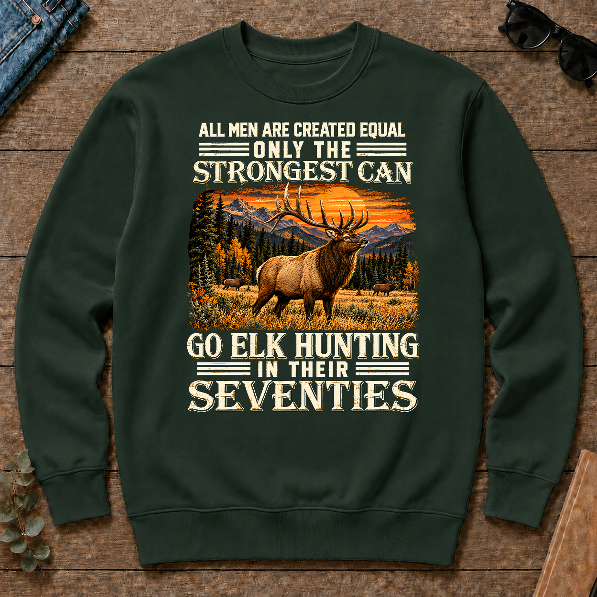Elk Hunting Strongest Man In Seventies - forest-green - CS2D-ForestGreen