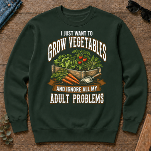Vintage I Just Want To Grow Vegetables - forest-green - CS2D-ForestGreen