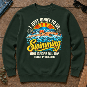 I Just Want To Go Swimming & Ignore All Adult Problems - forest-green - CS2D-ForestGreen