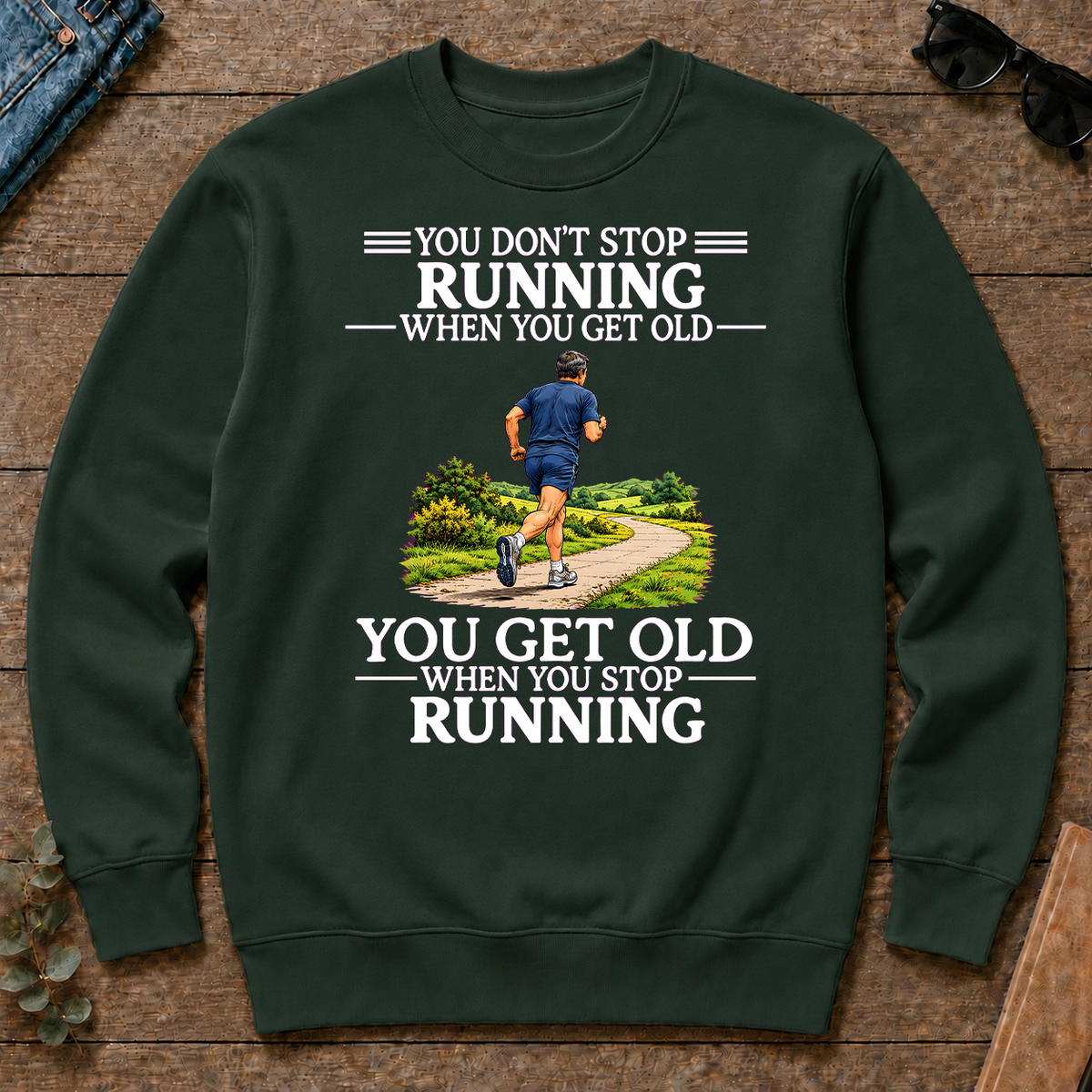 Old Man Don't Stop Running - forest-green - CS2D-ForestGreen