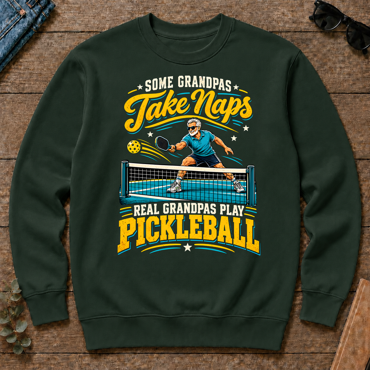 Grandpas Play Pickleball - forest-green - CS2D-ForestGreen