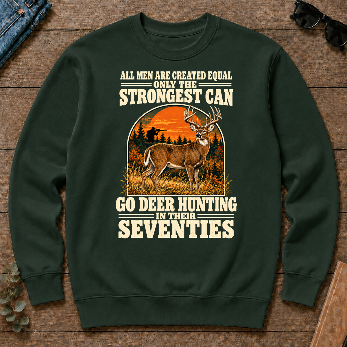 Deer Hunting Seventies Vintage - forest-green - CS2D-ForestGreen