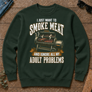 Vintage I Just Want To Smoke Meat - forest-green - CS2D-ForestGreen