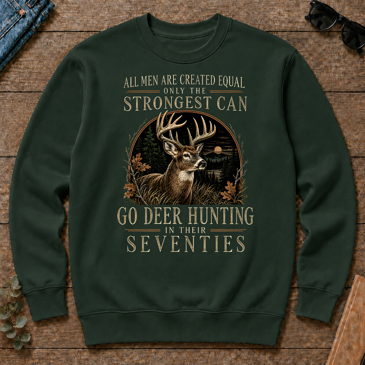 Deer Hunting Strongest Man In Seventies - forest-green - CS2D-ForestGreen