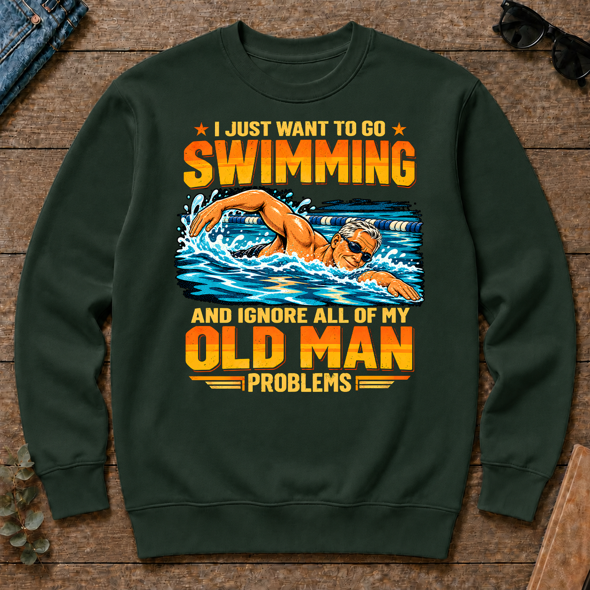 I Just Want To Go Swimming - forest-green - CS2D-ForestGreen