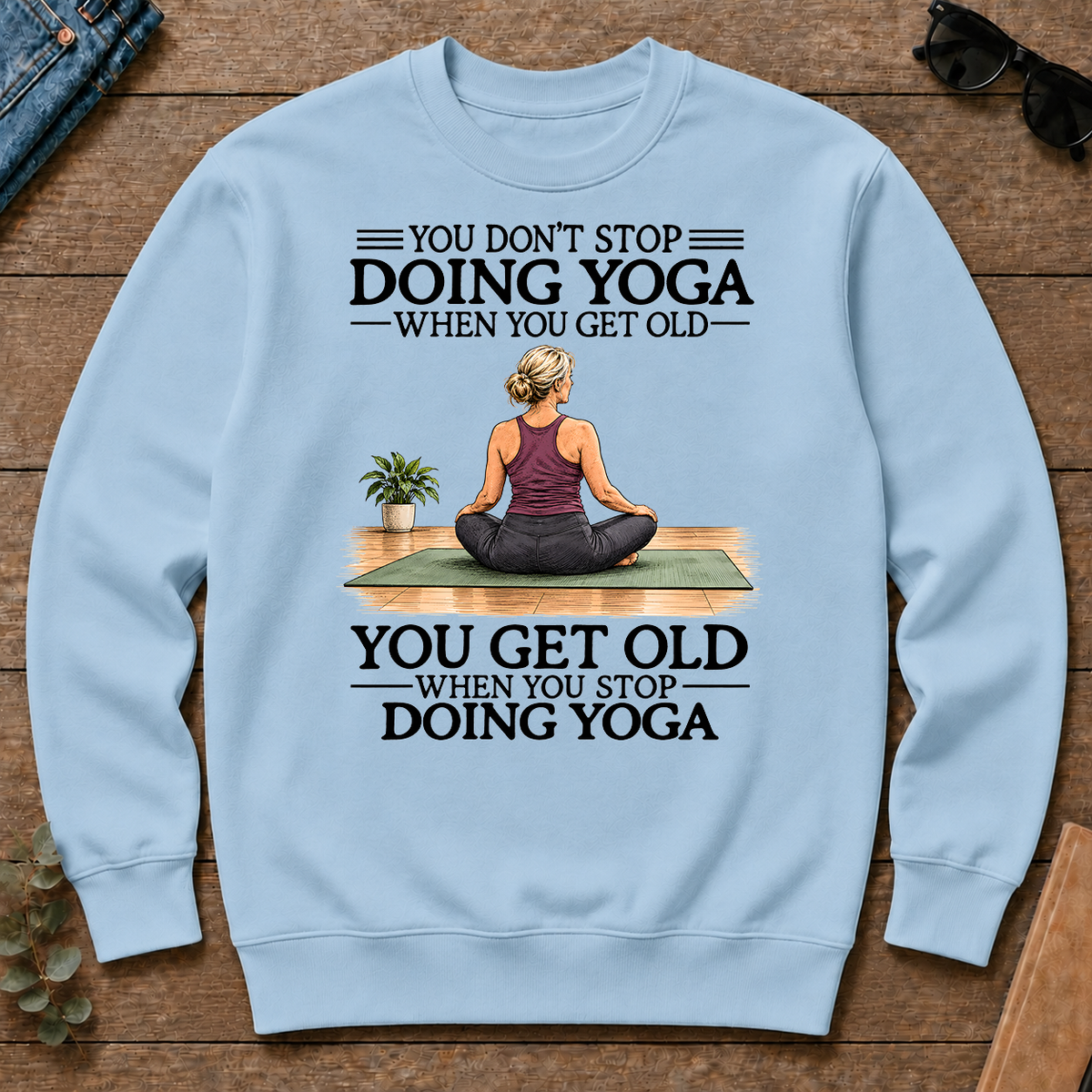 Don't Stop Doing Yoga Woman - light-blue - CS2D-LightBlue