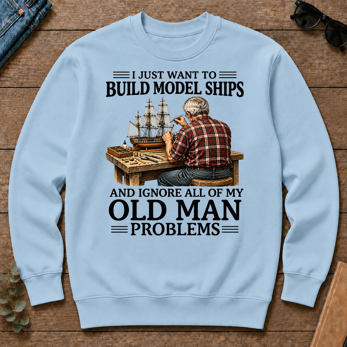 I Just Want To Build Model Ships - light-blue - CS2D-LightBlue