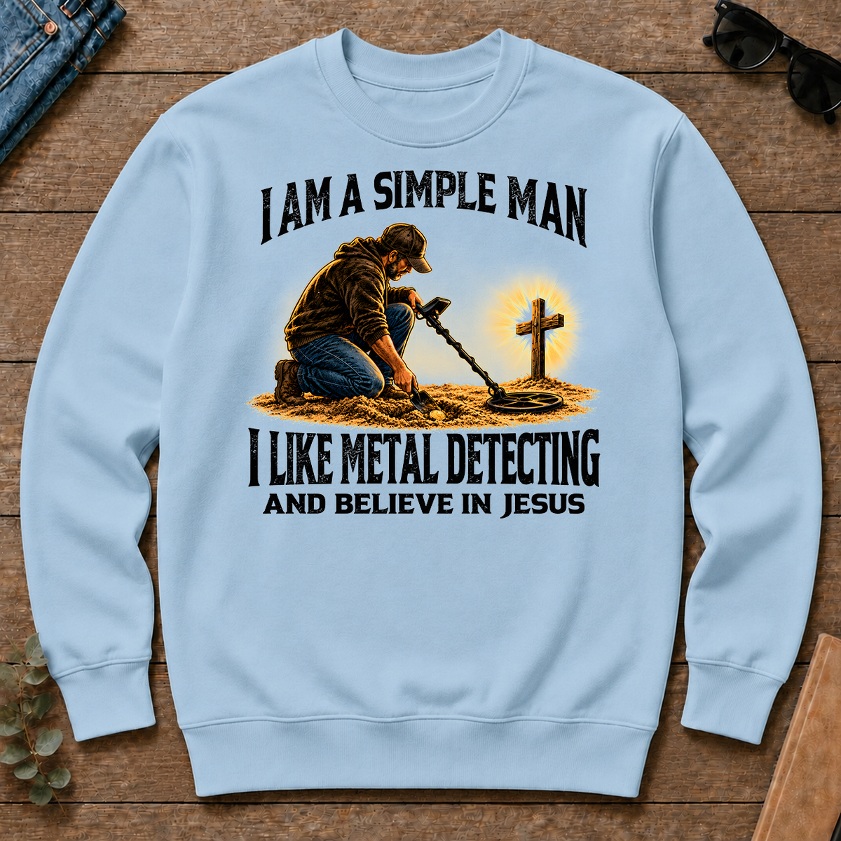 I Am Simple Man I Like Metal Detecting - light-blue - CS2D-LightBlue