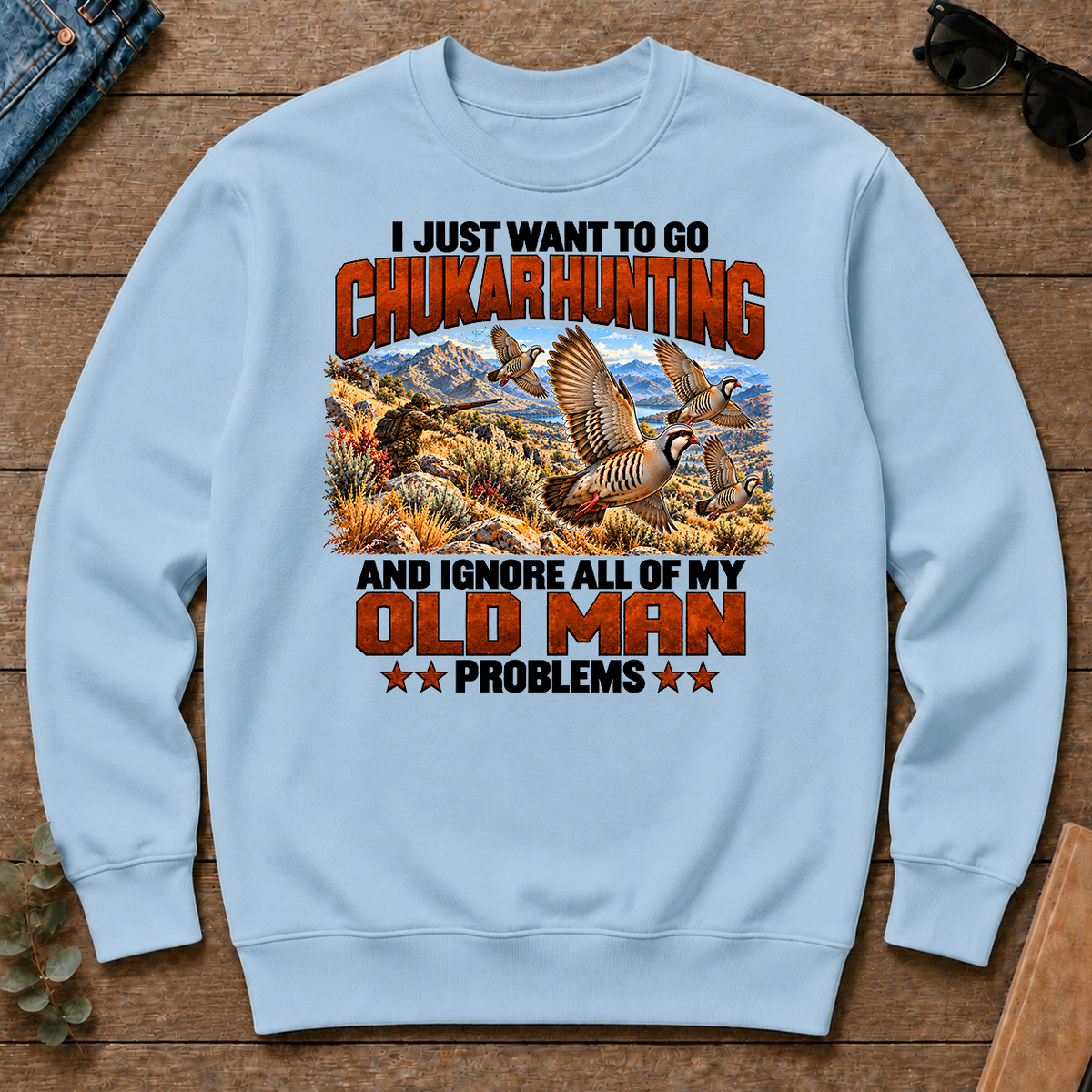 I Just Want To Chukar Hunting - light-blue - CS2D-LightBlue