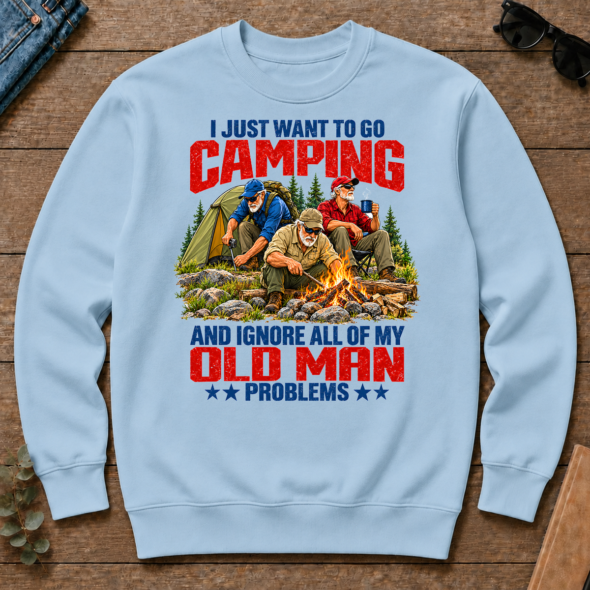 I Just Want To Go Camping - light-blue - CS2D-LightBlue