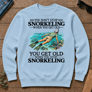 Don't Stop Snorkeling Vintage Art - light-blue - CS2D-LightBlue