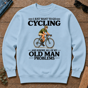 I Just Want To Go Cycling Vintage - light-blue - CS2D-LightBlue