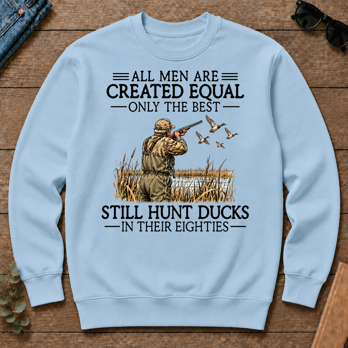 All Men Are Created Equal Duck Hunting 80s - light-blue - CS2D-LightBlue