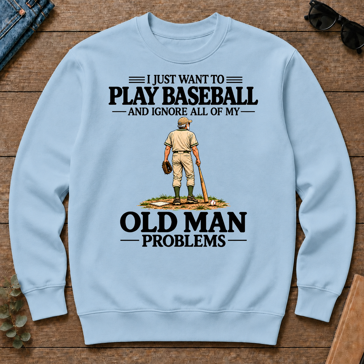 I Just Want To Play Baseball - light-blue - CS2D-LightBlue