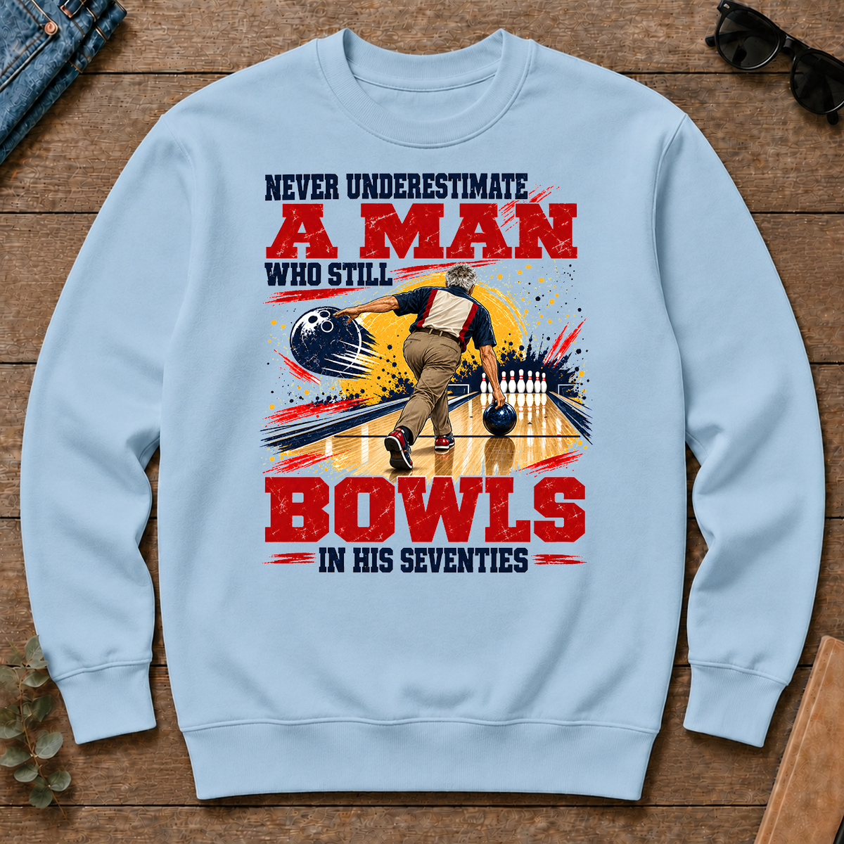 A Man Still Bowls In His 70s - light-blue - CS2D-LightBlue