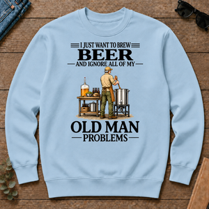 I Just Want To Brew Beer Vintage - light-blue - CS2D-LightBlue