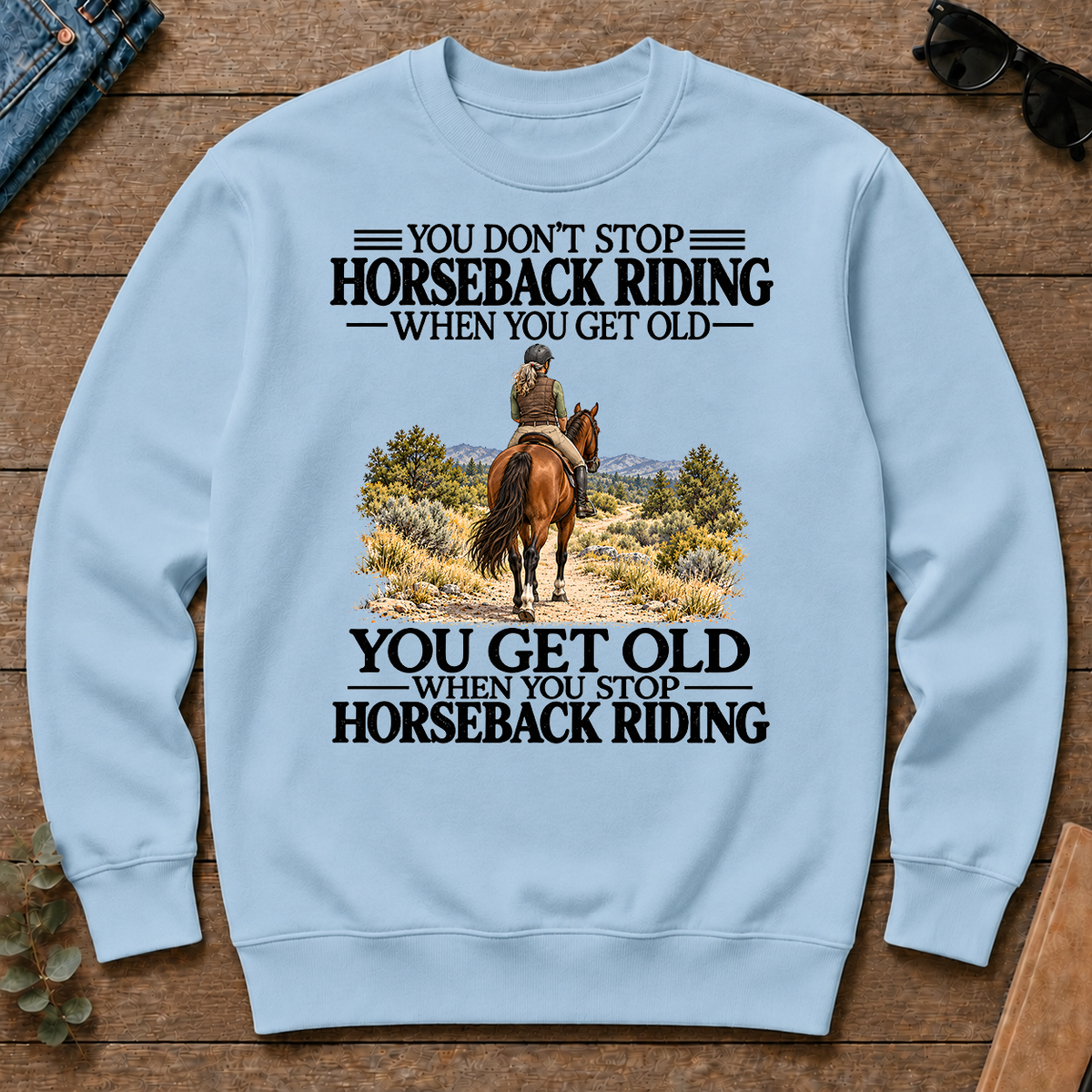 Don't Stop Horseback Riding - light-blue - CS2D-LightBlue