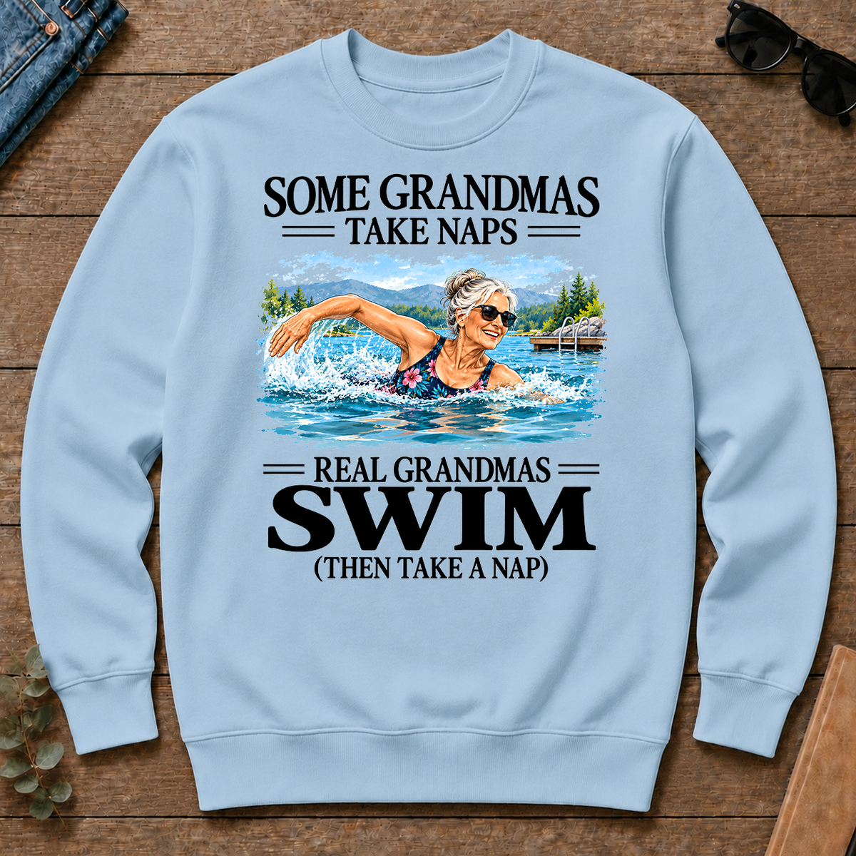 Real Grandmas Swim - light-blue - CS2D-LightBlue