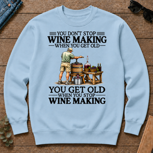 Don't Stop Wine Making Vintage Art - light-blue - CS2D-LightBlue