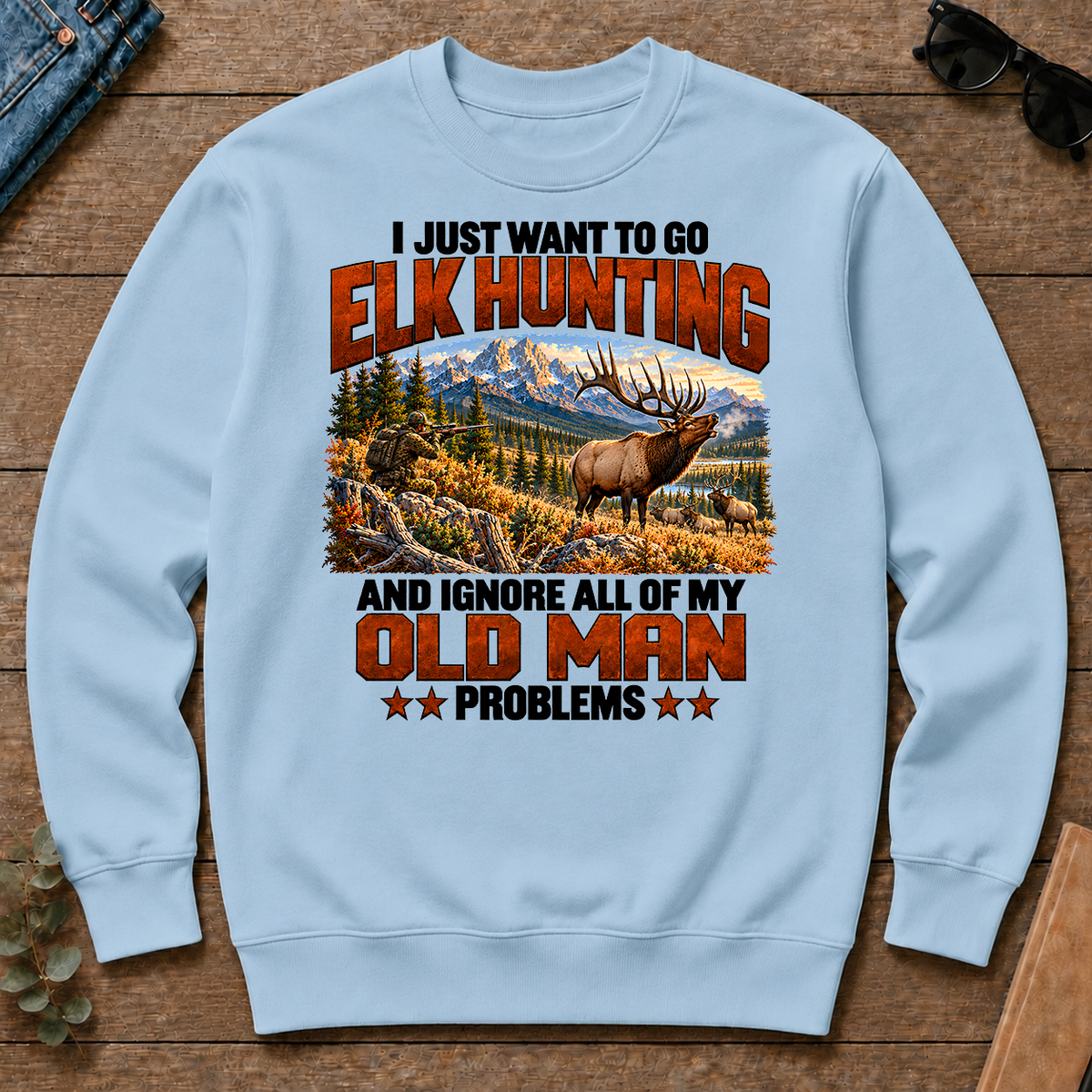 I Just Want To Go Elk Hunting - light-blue - CS2D-LightBlue