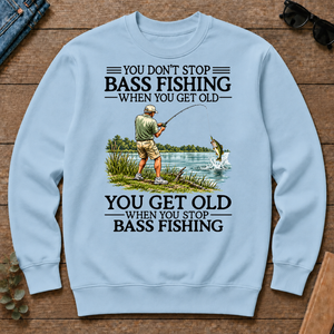 Don't Stop Bass Fishing Vintage - light-blue - CS2D-LightBlue