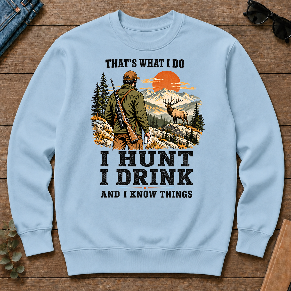 I Hunt I Drink And I Know Things - light-blue - CS2D-LightBlue